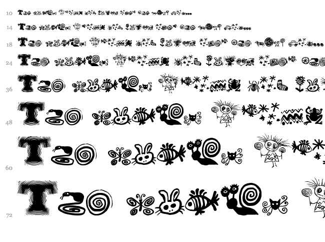 Puchakhon Hypnosis font waterfall